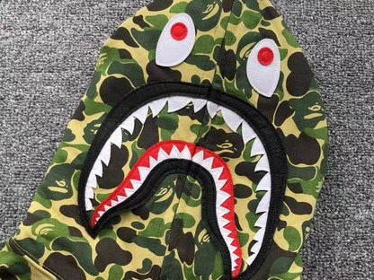 Campera Bape Abc Camo Shark Full Zip Verde