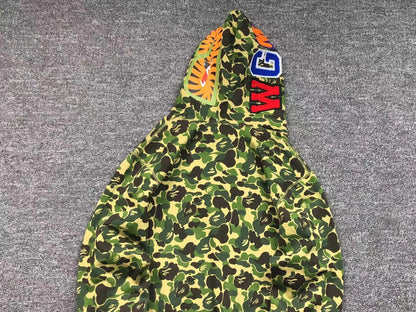 Campera Bape Abc Camo Shark Full Zip Verde