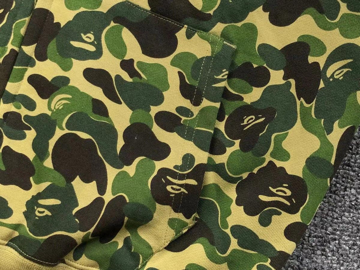 Campera Bape Abc Camo Shark Full Zip Verde