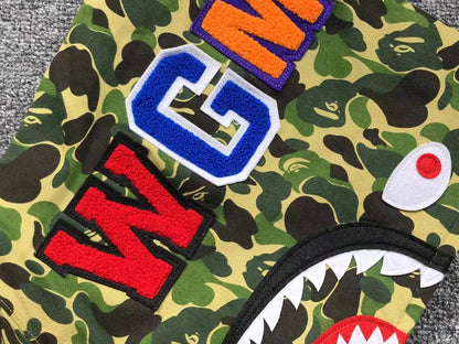 Campera Bape Abc Camo Shark Full Zip Verde