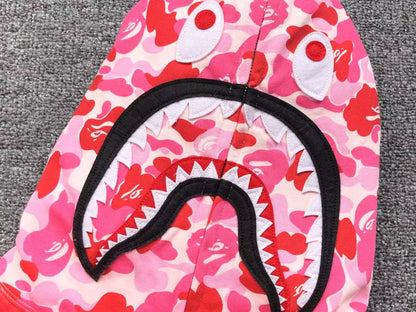Campera Bape Abc Camo Shark Full Zip Rosa
