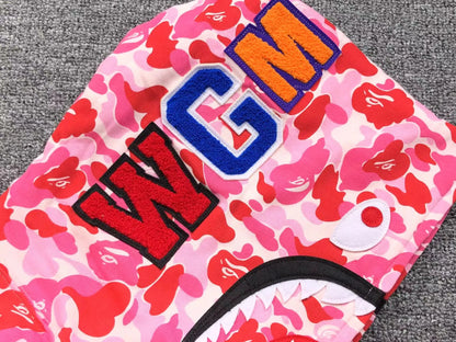 Campera Bape Abc Camo Shark Full Zip Rosa