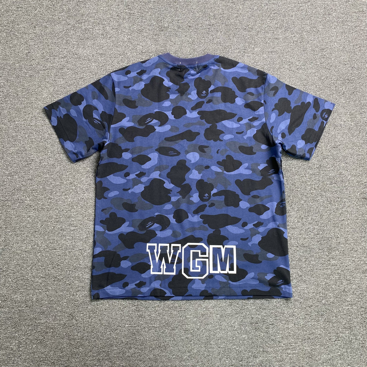 Remera Bape ABC Camo Shark Azul