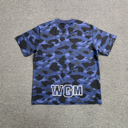 Remera Bape ABC Camo Shark Azul