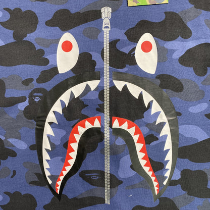 Remera Bape ABC Camo Shark Azul