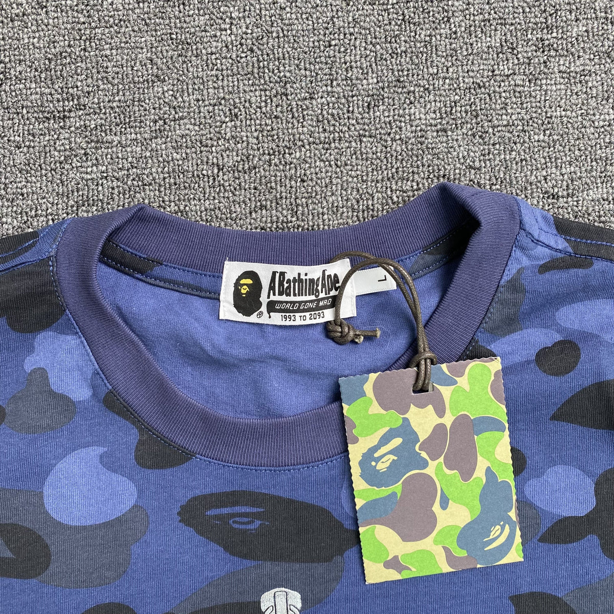 Remera Bape ABC Camo Shark Azul