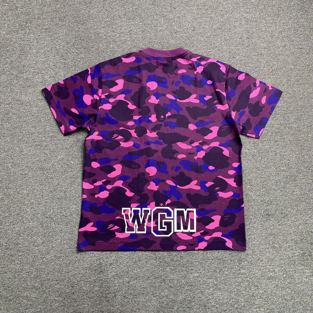 Remera Bape ABC Camo Shark Violeta