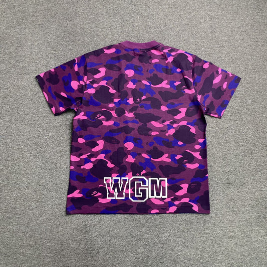 Remera Bape ABC Camo Shark Violeta
