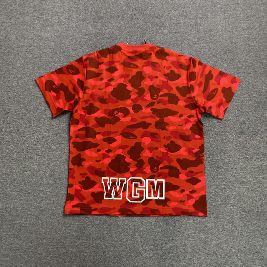 Remera Bape ABC Camo Shark Roja