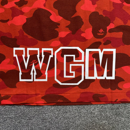 Remera Bape ABC Camo Shark Roja