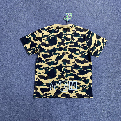 Remera Bape ABC Camo Shark Amarilla