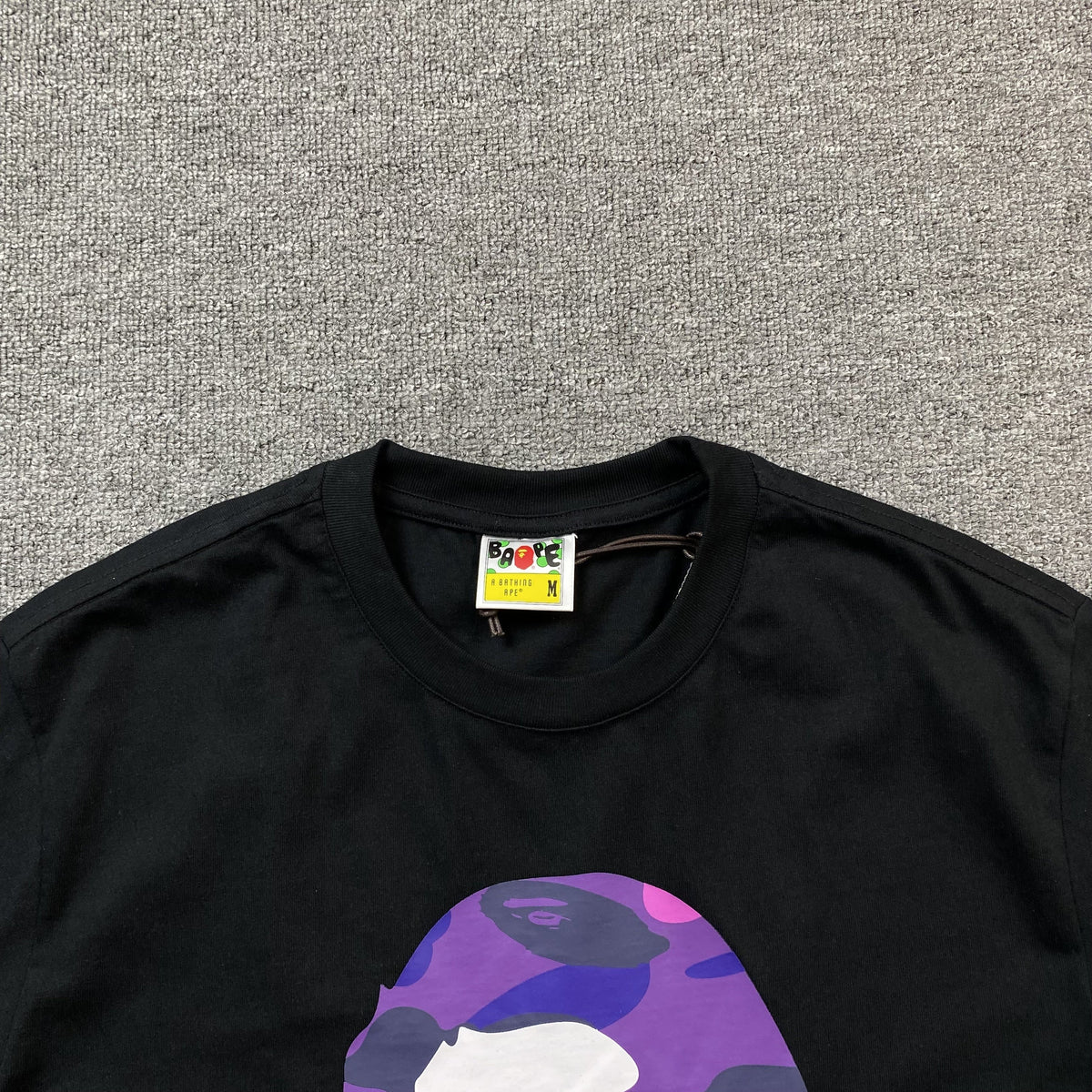 Remera Bape ABC Camo Negra