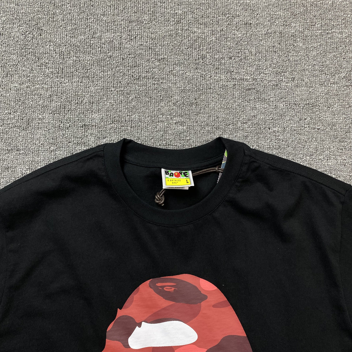Remera Bape ABC Camo Negra