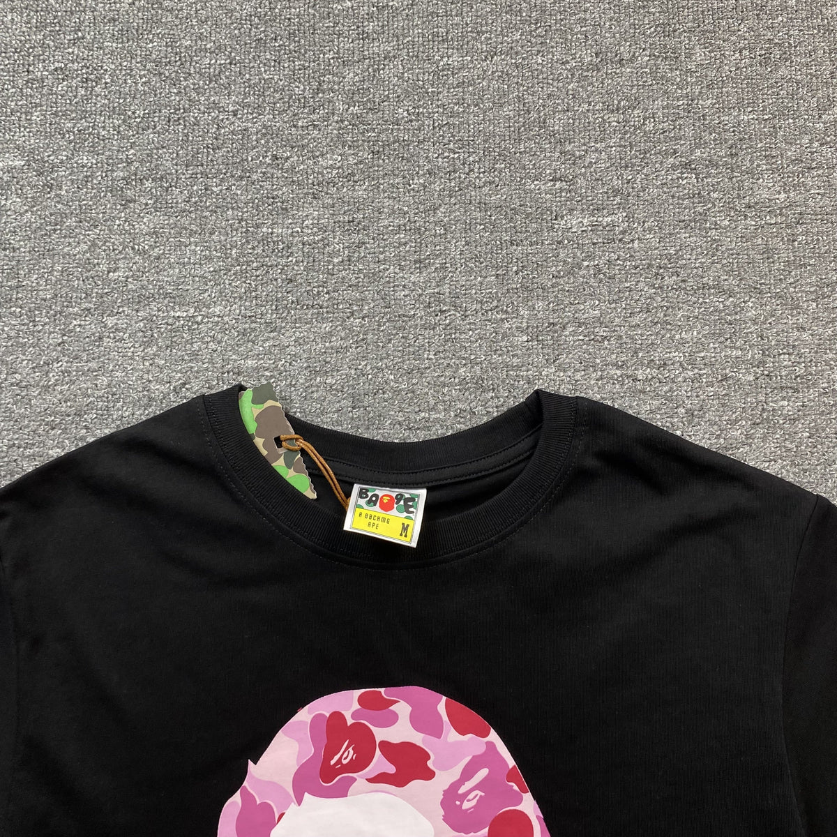 Remera Bape ABC Camo Negra