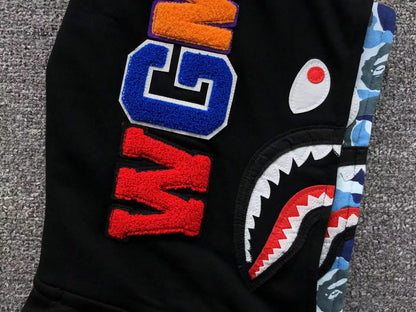 Campera Bape Abc Shark Full Zip Double Buzo Negra