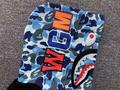 Campera Bape Abc Shark Full Zip Double Buzo Negra