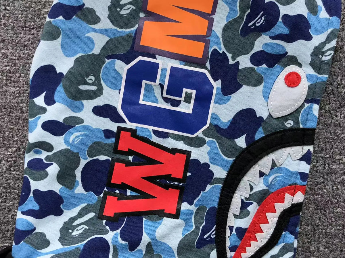 Campera Bape Abc Shark Full Zip Double Buzo Negra