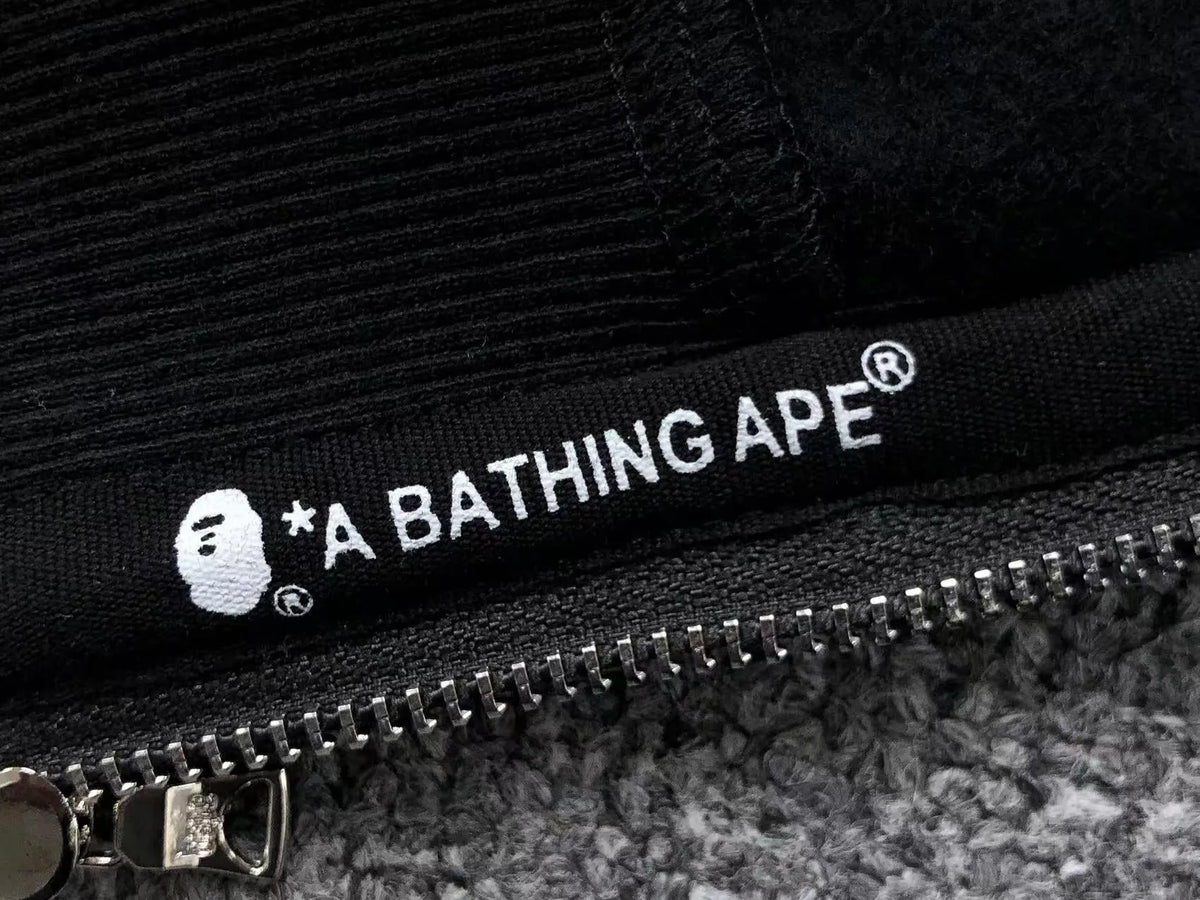 Campera Bape Abc Shark Full Zip Double Buzo Negra