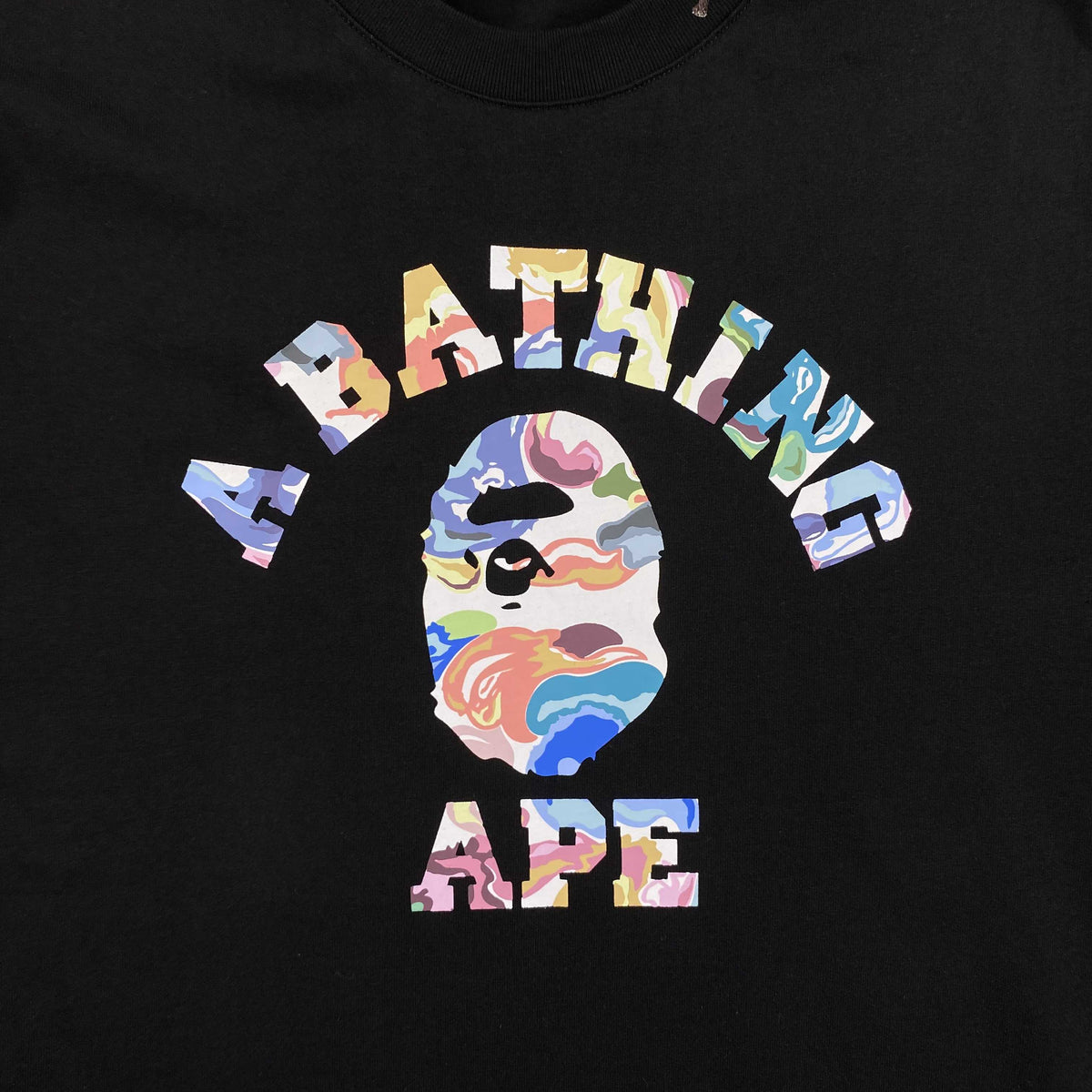 Remera Bape Art Camo Negra