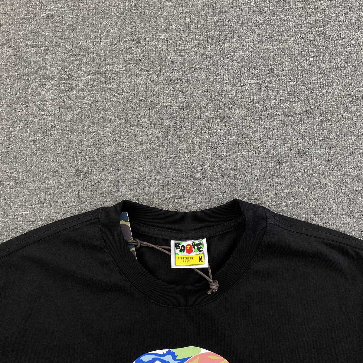 Remera Bape Art Camo Negra