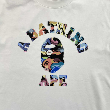 Remera Bape Art Camo Blanca
