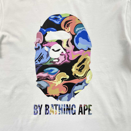 Remera Bape Art Camo Blanca