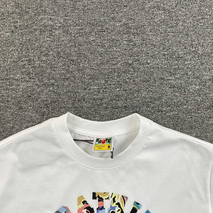 Remera Bape Art Camo Blanca