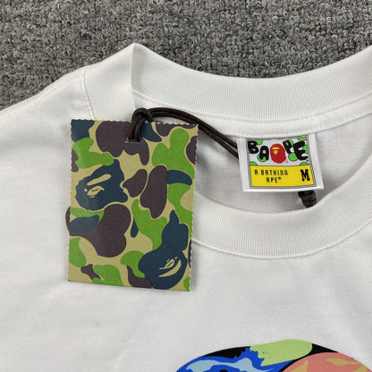 Remera Bape Art Camo Blanca