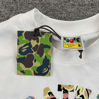 Remera Bape Art Camo Blanca