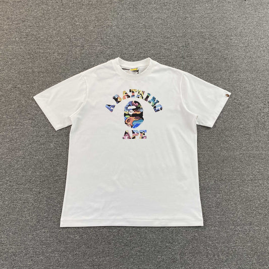 Remera Bape Art Camo Blanca