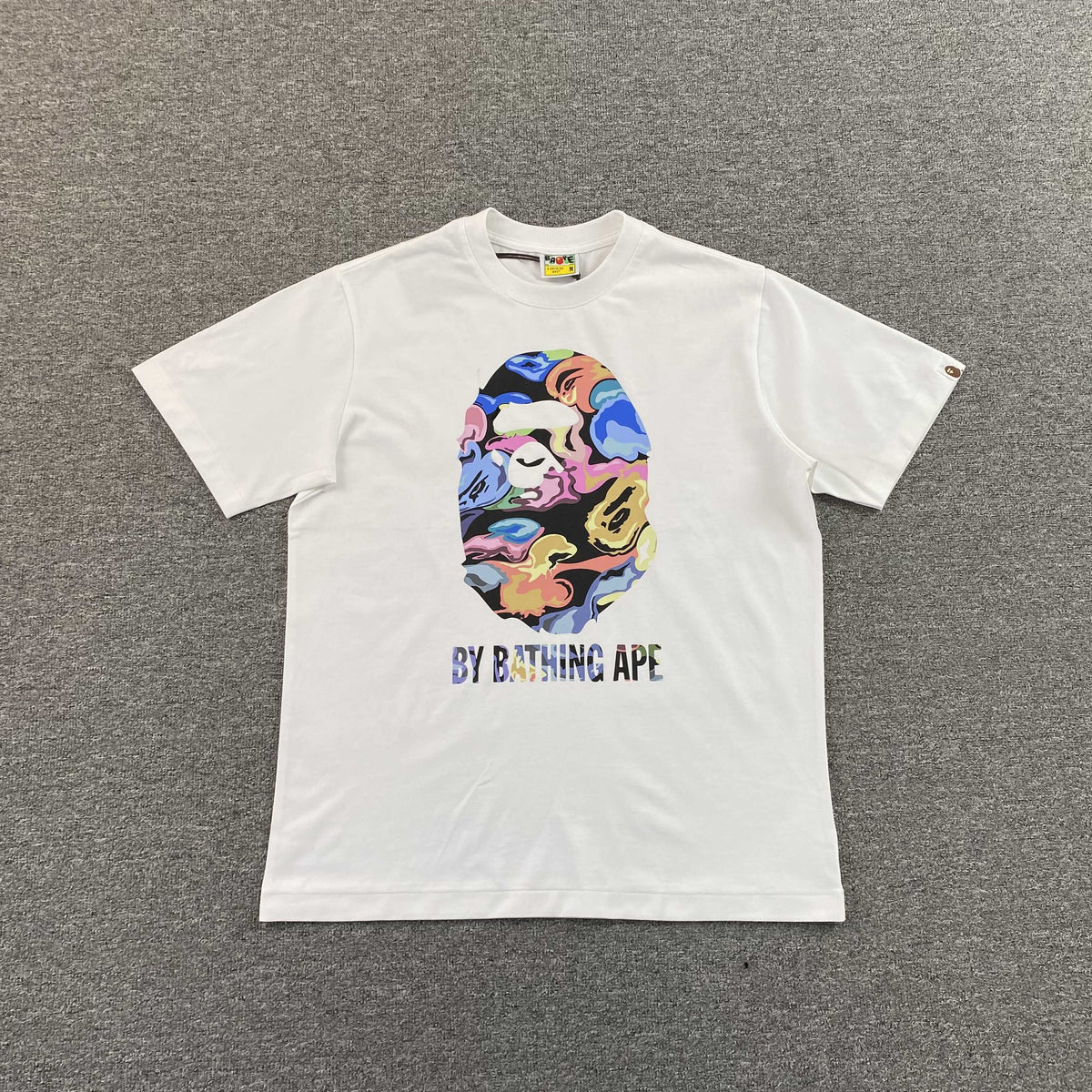 Remera Bape Art Camo Blanca