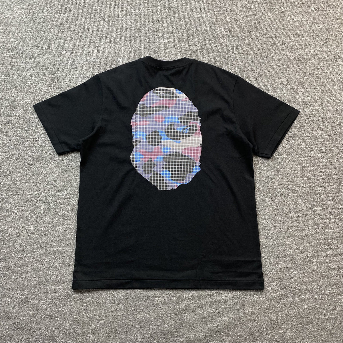 Remera Bape Camo Big Ape Head Negra
