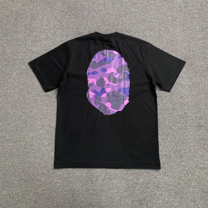 Remera Bape Camo Big Ape Head Negra
