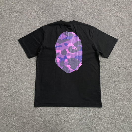 Remera Bape Camo Big Ape Head Negra