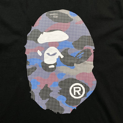 Remera Bape Camo Big Ape Head Negra