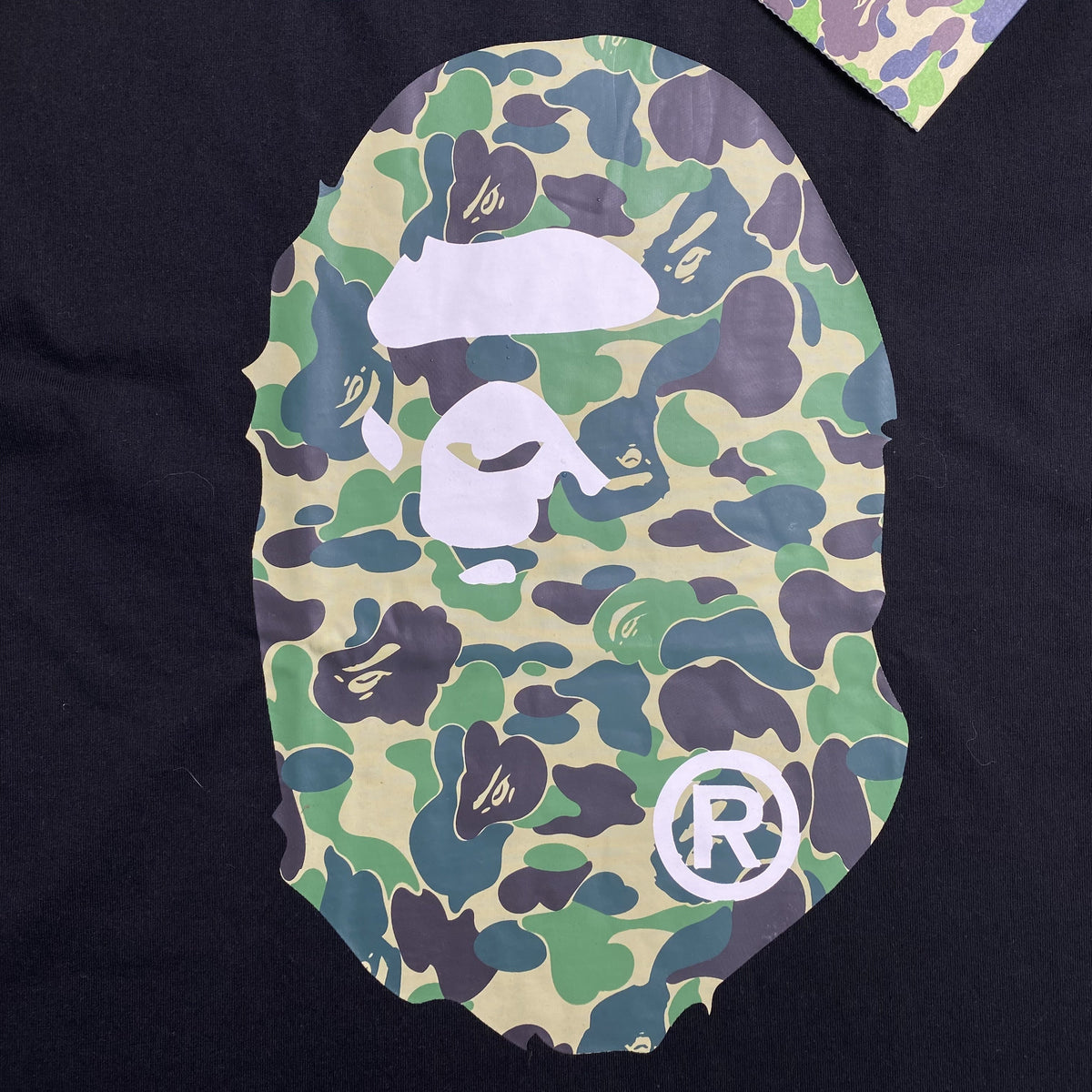 Remera Bape Camo Big Ape Head Negra
