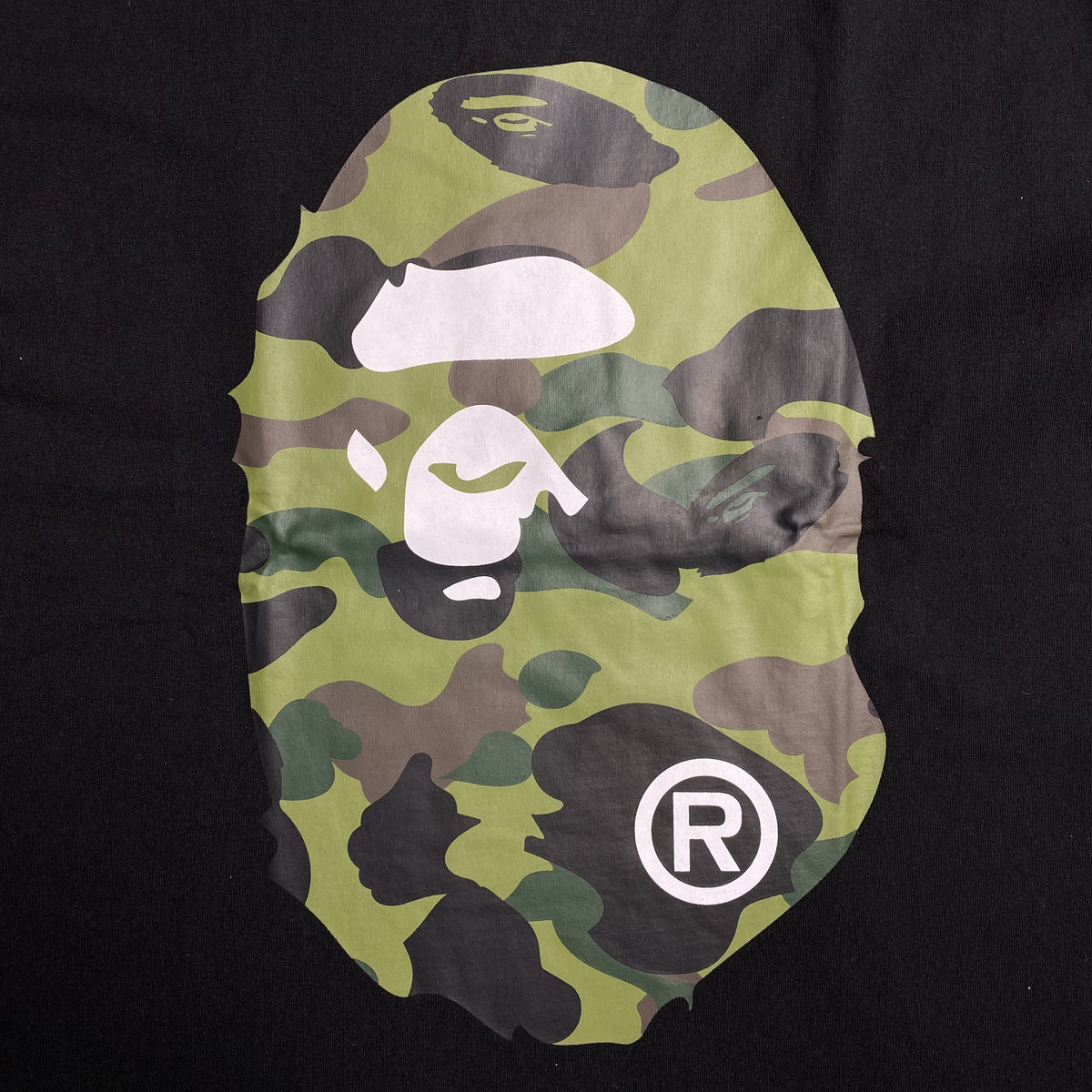 Remera Bape Camo Big Ape Head Negra