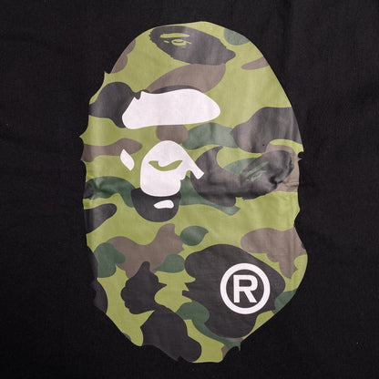Remera Bape Camo Big Ape Head Negra