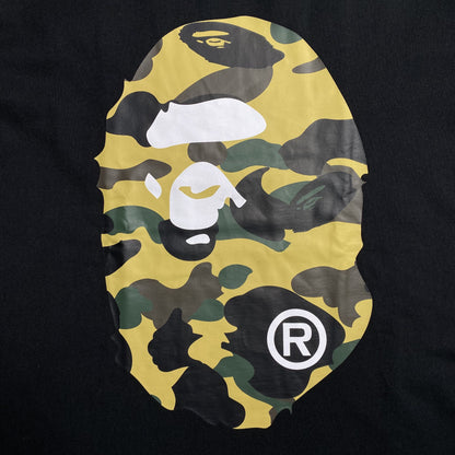 Remera Bape Camo Big Ape Head Negra