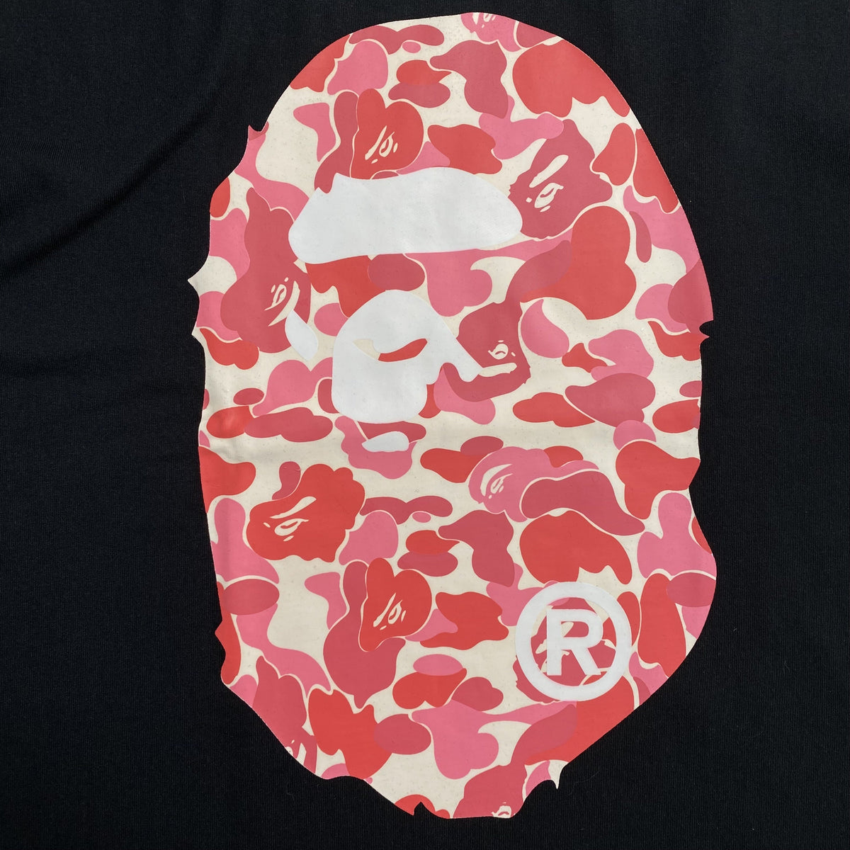 Remera Bape Camo Big Ape Head Negra