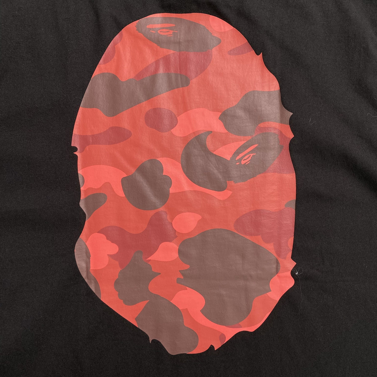 Remera Bape Camo Big Ape Head Negra