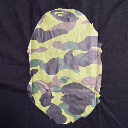 Remera Bape Camo Big Ape Head Negra