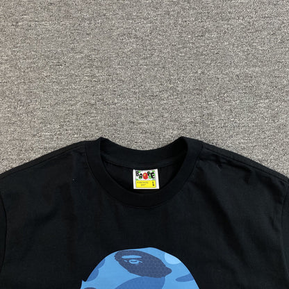 Remera Bape Camo Big Ape Head Negra