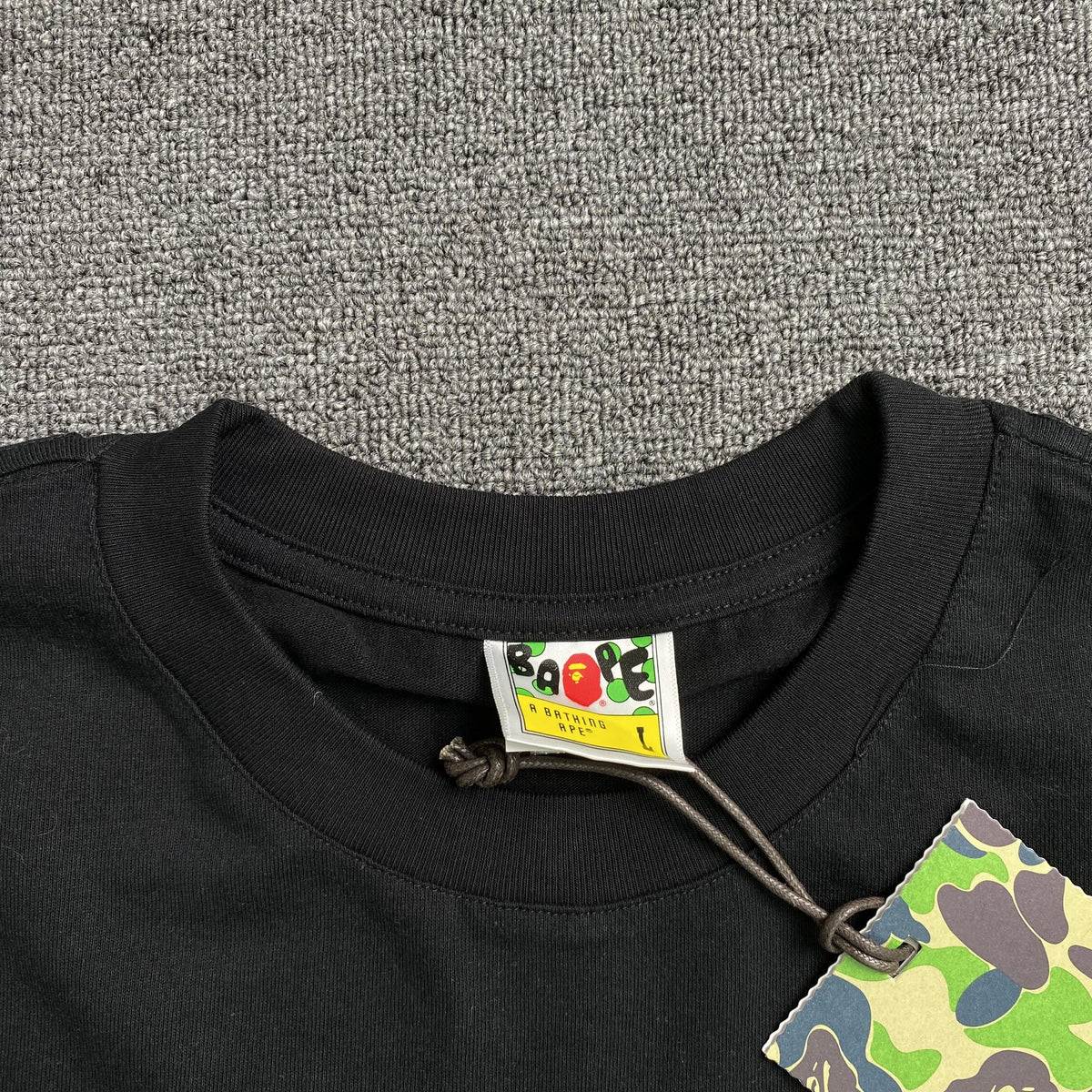 Remera Bape Camo Big Ape Head Negra