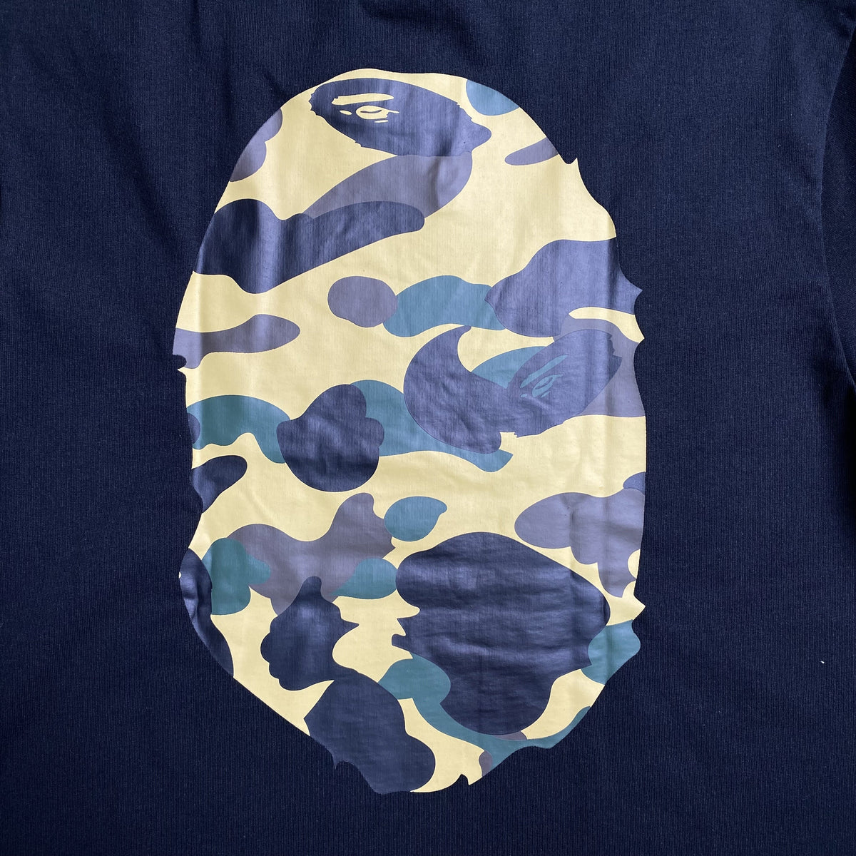 Remera Bape Camo Big Ape Head Negra