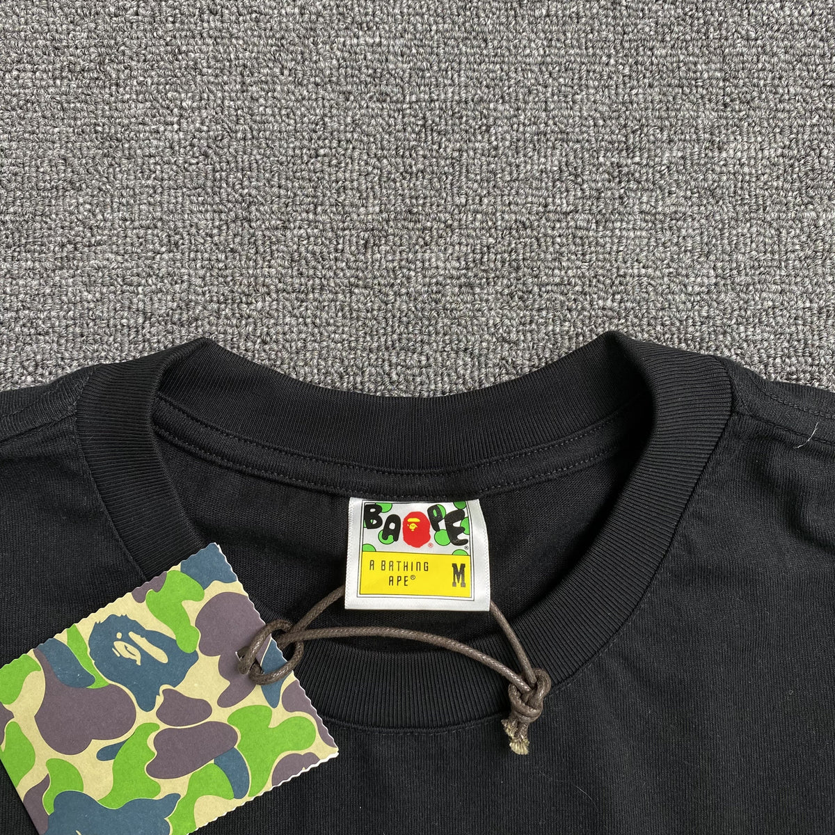 Remera Bape Camo Big Ape Head Negra