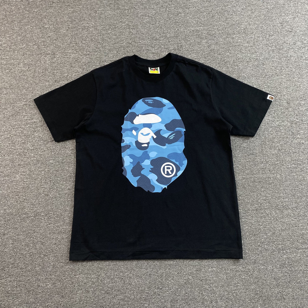 Remera Bape Camo Big Ape Head Negra