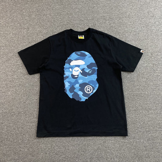 Remera Bape Camo Big Ape Head Negra
