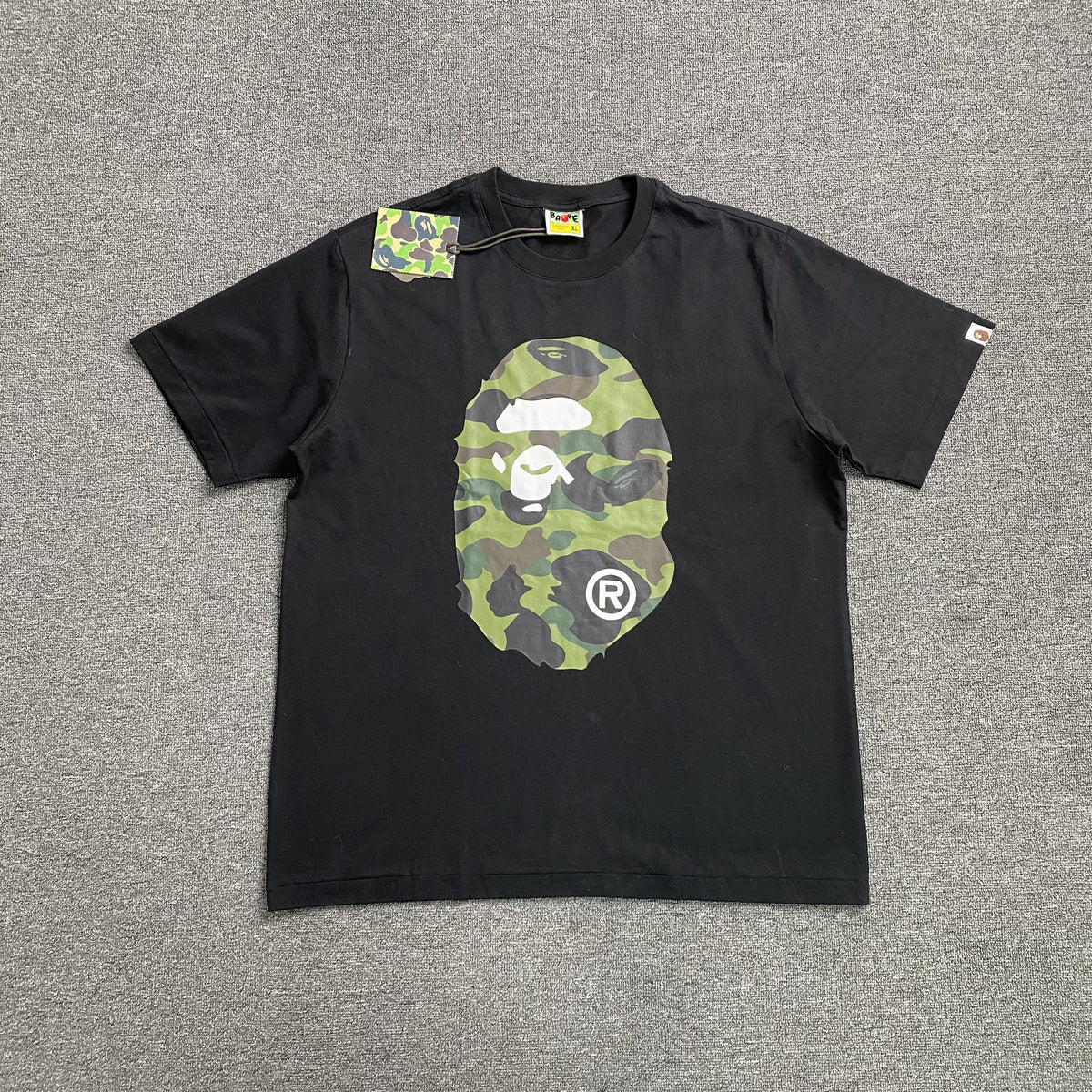 Remera Bape Camo Big Ape Head Negra