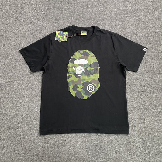 Remera Bape Camo Big Ape Head Negra